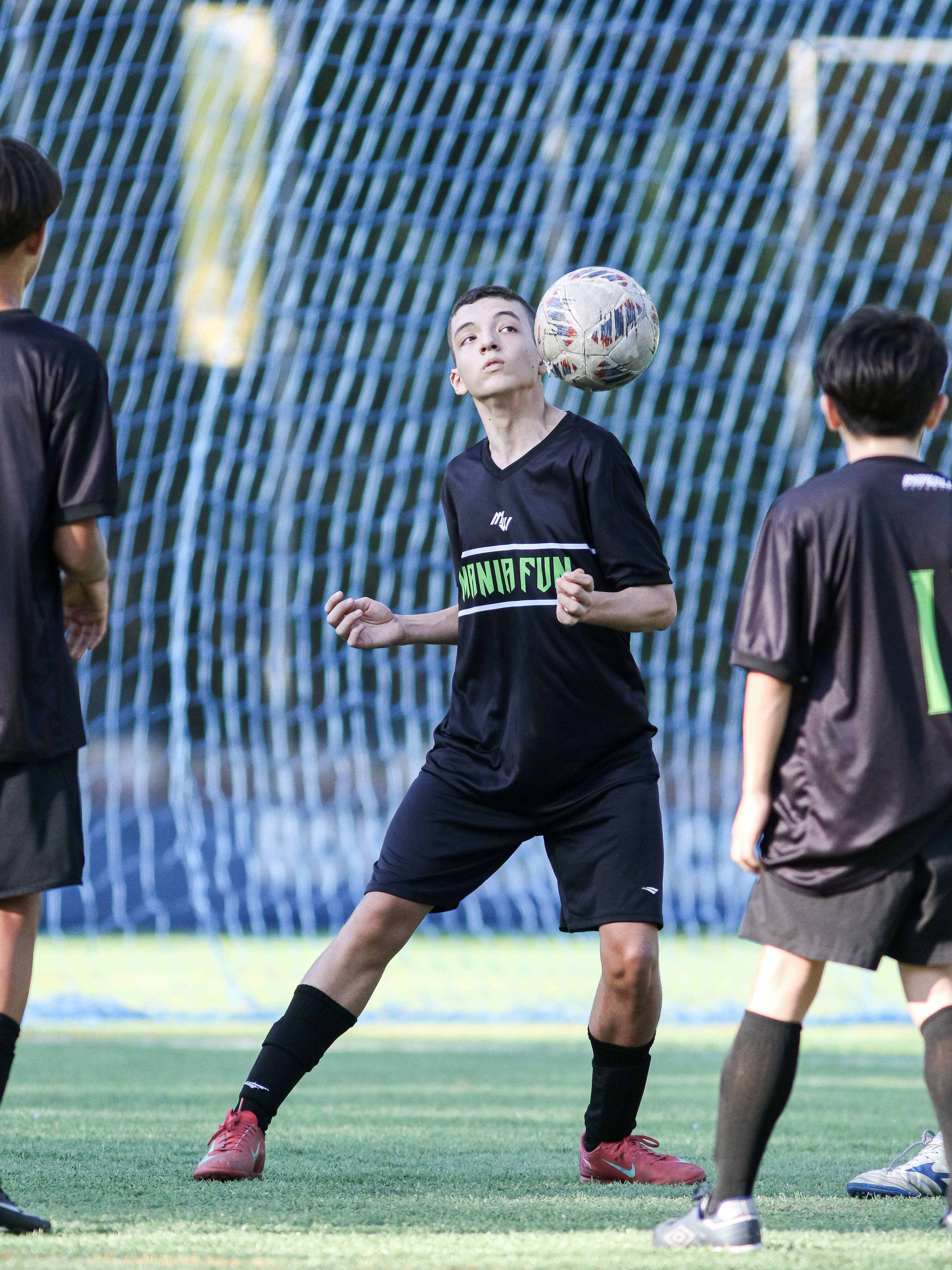 Alunos da categoria 02 em treino